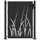Tuinpoort 105x125 cm zwart staal