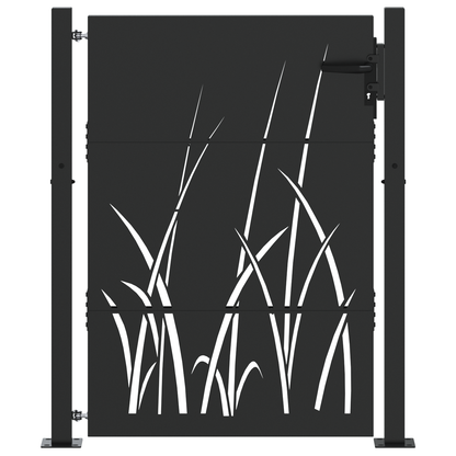 Tuinpoort Zwart 105 x 125 cm Poedergecoat staal