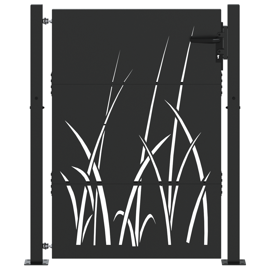 Tuinpoort Zwart 105 x 125 cm Poedergecoat staal
