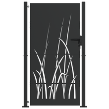 Tuinpoort Zwart 105 x 175 cm Poedergecoat staal