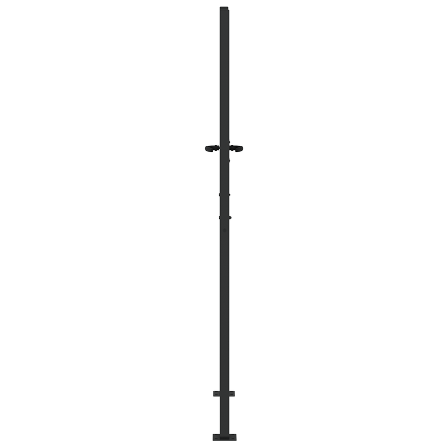 Tuinpoort Zwart 105 x 175 cm Poedergecoat staal