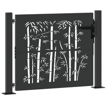 Tuinpoort Anders met slot Zwart 105 x 100 cm Poedergecoat staal