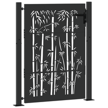 Tuinpoort Anders met slot Zwart 105 x 125 cm Poedergecoat staal