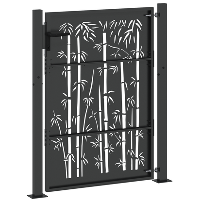 Tuinpoort Anders met slot Zwart 105 x 125 cm Poedergecoat staal