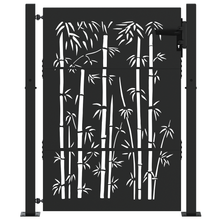 Tuinpoort Anders met slot Zwart 105 x 125 cm Poedergecoat staal