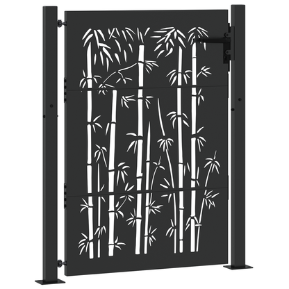 Tuinpoort Anders met slot Zwart 105 x 150 cm Poedergecoat staal