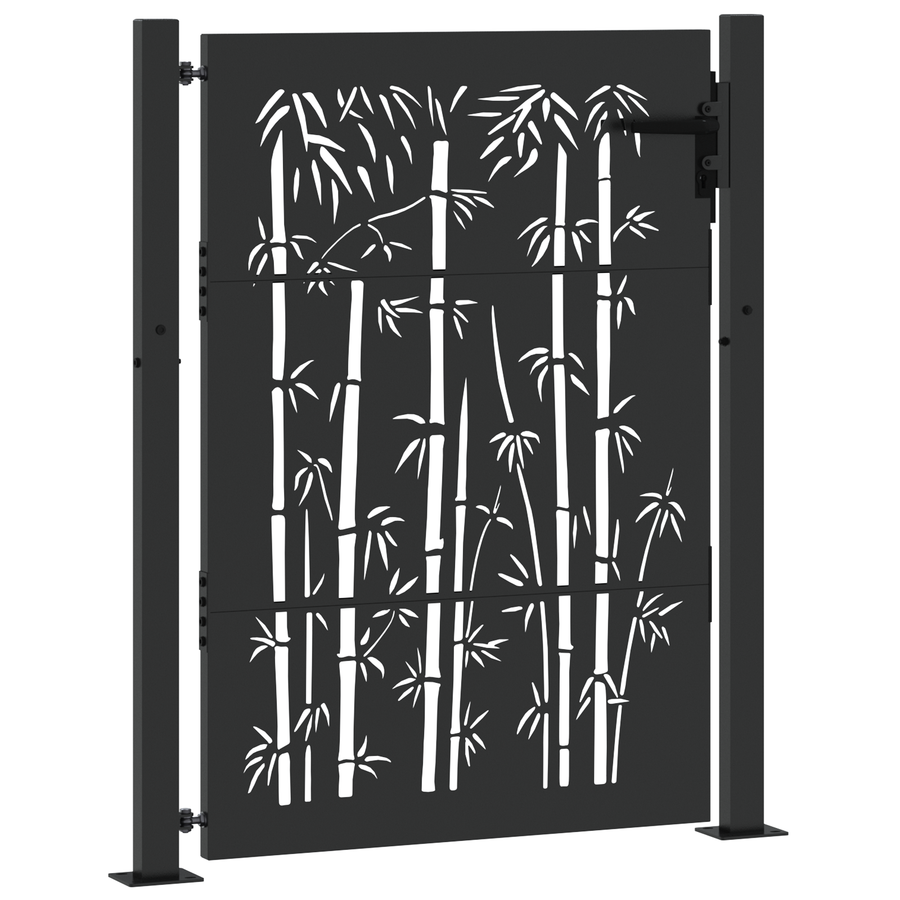 Tuinpoort Anders met slot Zwart 105 x 150 cm Poedergecoat staal