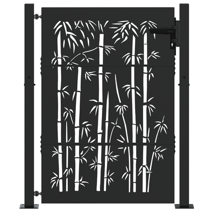 Tuinpoort Anders met slot Zwart 105 x 150 cm Poedergecoat staal