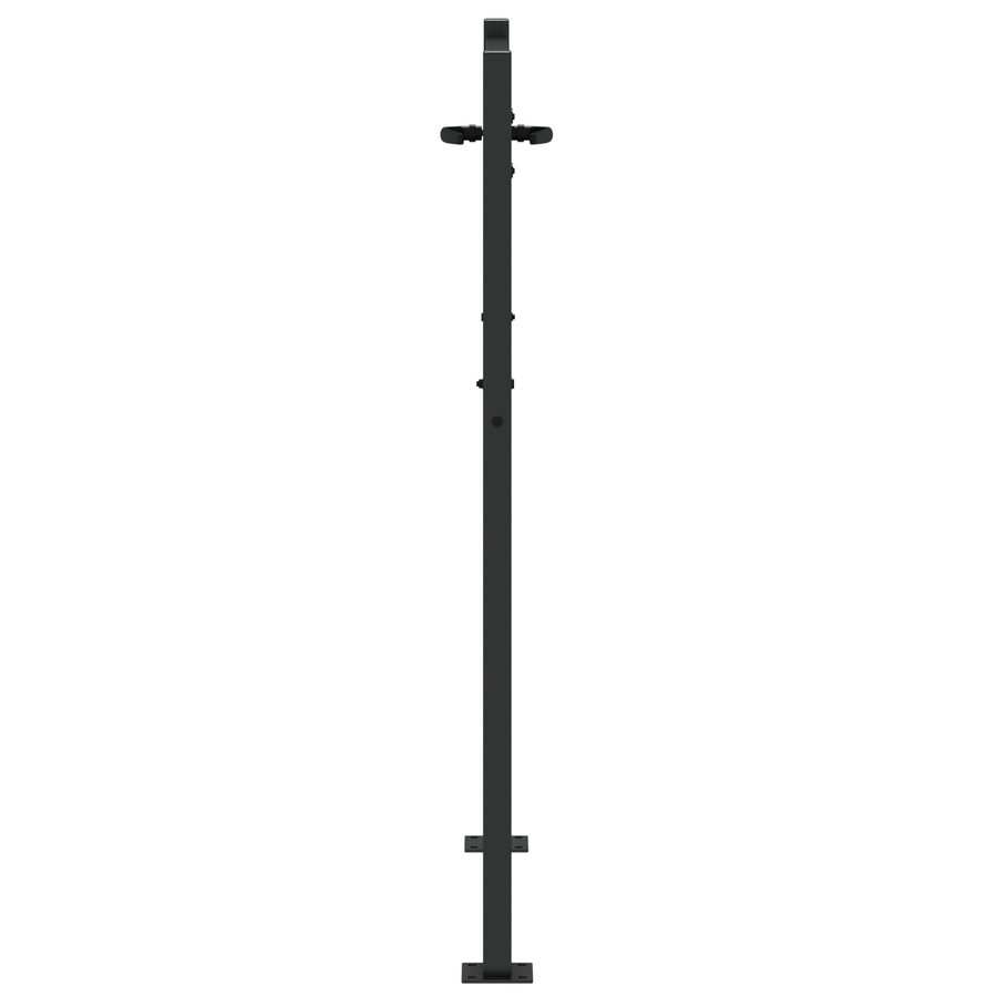 Tuinpoort Anders met slot Zwart 105 x 150 cm Poedergecoat staal