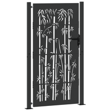 Tuinpoort Anders met slot Zwart 105 x 175 cm Poedergecoat staal