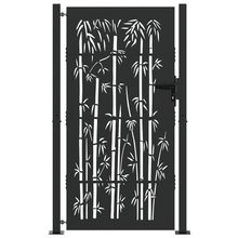 Tuinpoort Anders met slot Zwart 105 x 200 cm Poedergecoat staal
