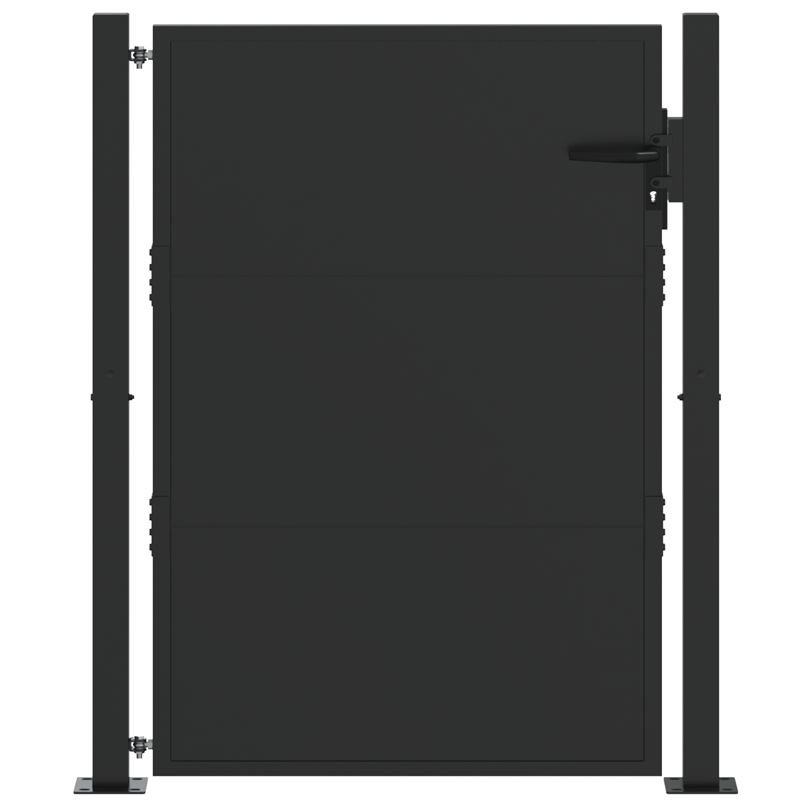 Tuinpoort Zwart 100 x 125 cm Poedergecoat staal