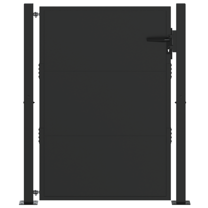 Tuinpoort Zwart 100 x 125 cm Poedergecoat staal