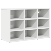 Schoenenkast wit 77,5x30x51 cm bewerkt hout