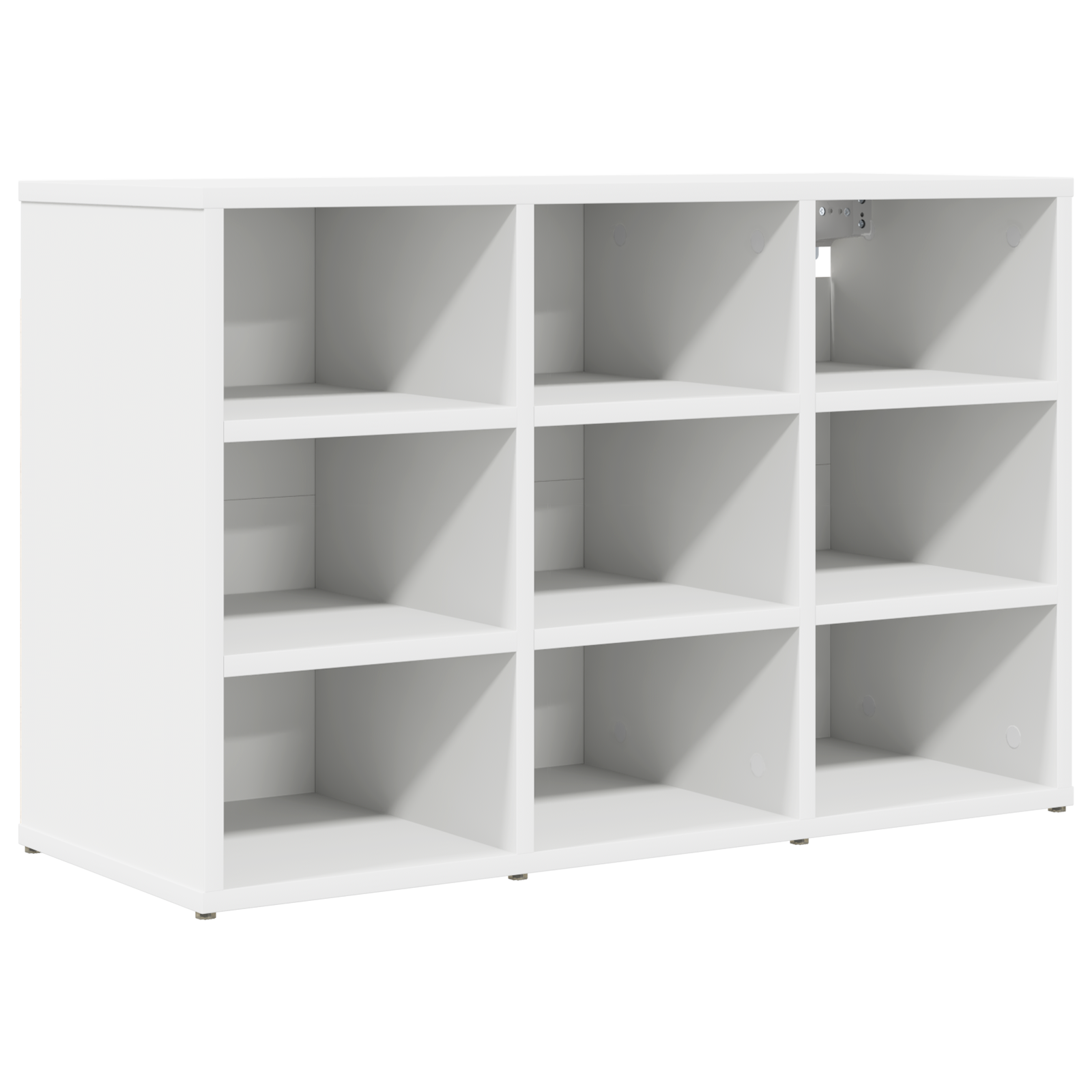 Schoenenkast met plank met opslag Wit 52.5 x 30 x 50 cm Bewerkt hout