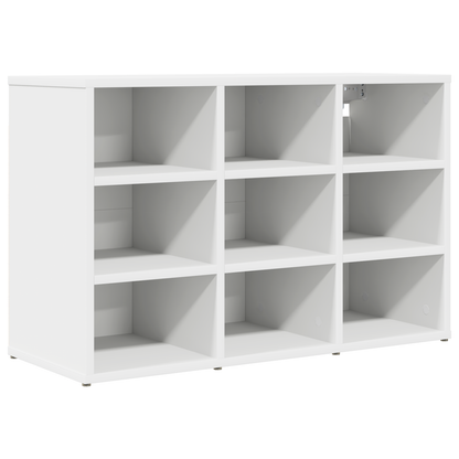 Schoenenkast met plank met opslag Wit 52.5 x 30 x 50 cm Bewerkt hout