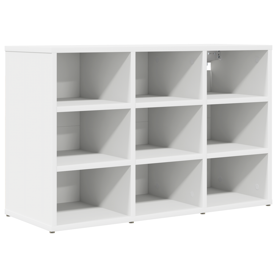 Schoenenkast met plank met opslag Wit 52.5 x 30 x 50 cm Bewerkt hout