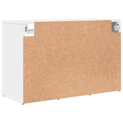 Schoenenkast met plank met opslag Wit 52.5 x 30 x 50 cm Bewerkt hout