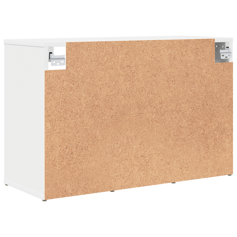 Schoenenkast met plank met opslag Wit 52.5 x 30 x 50 cm Bewerkt hout