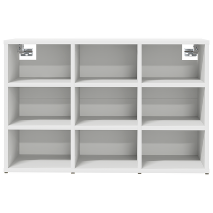 Schoenenkast met plank met opslag Wit 52.5 x 30 x 50 cm Bewerkt hout