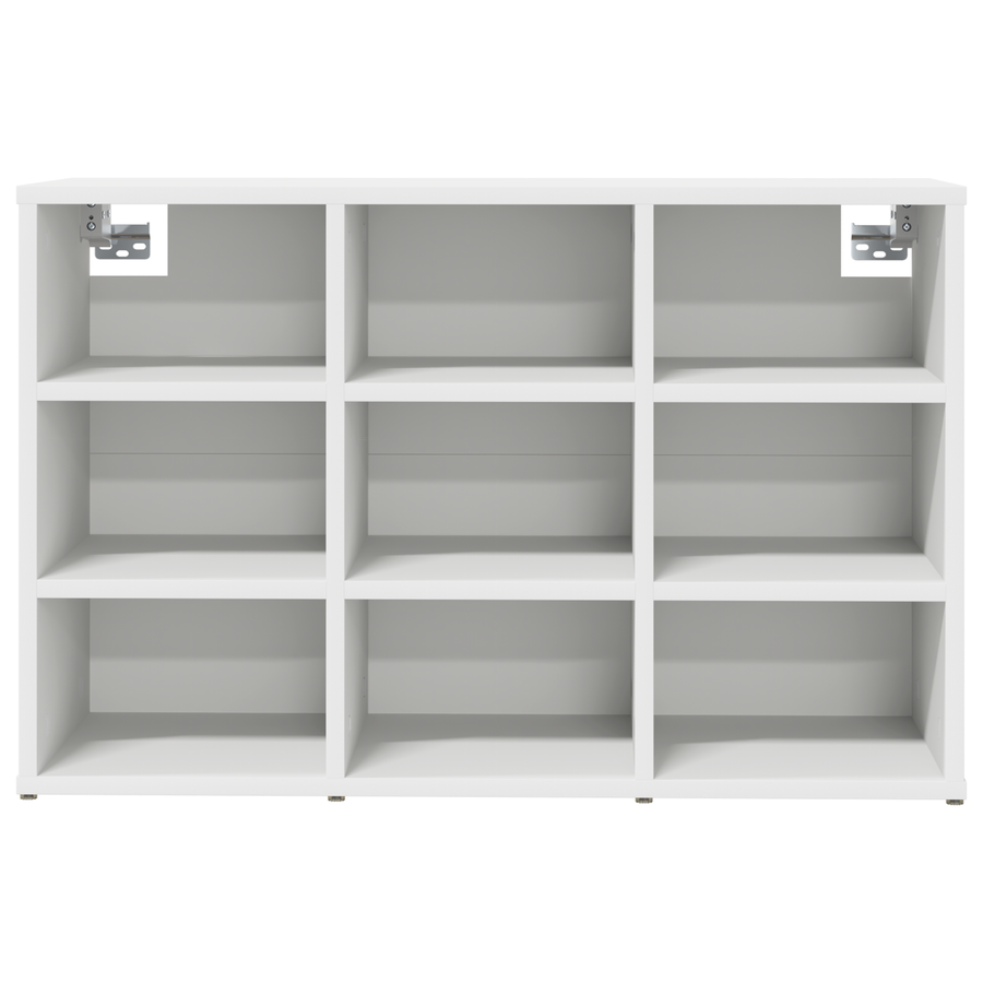 Schoenenkast met plank met opslag Wit 52.5 x 30 x 50 cm Bewerkt hout