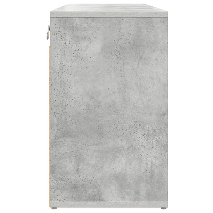Schoenenkast Beton grijs 52.5 x 30 x 50 cm Bewerkt hout