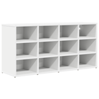 Schoenenkast 52.5x30x50 cm bewerkt hout wit
