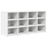 Schoenenkast 52.5x30x50 cm bewerkt hout wit