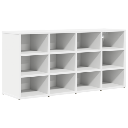 Schoenenkast met plank met opslag Wit 52.5 x 30 x 50 cm Bewerkt hout