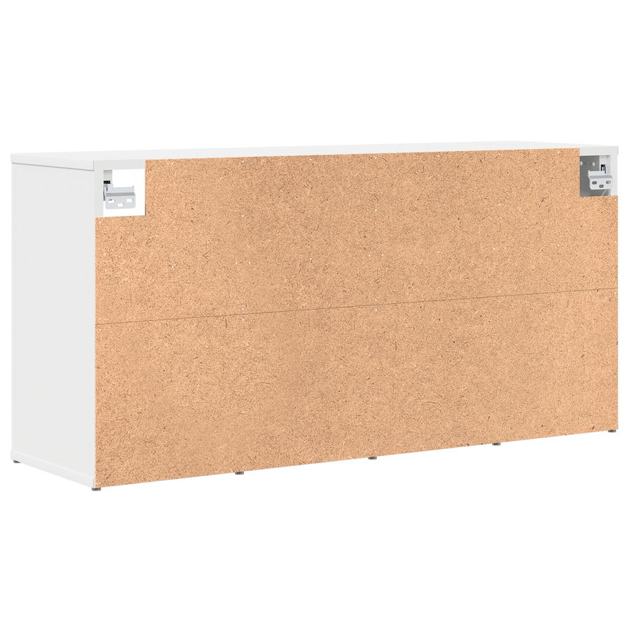 Schoenenkast met plank met opslag Wit 52.5 x 30 x 50 cm Bewerkt hout