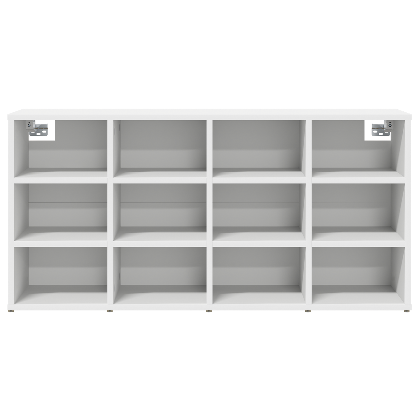 Schoenenkast met plank met opslag Wit 52.5 x 30 x 50 cm Bewerkt hout