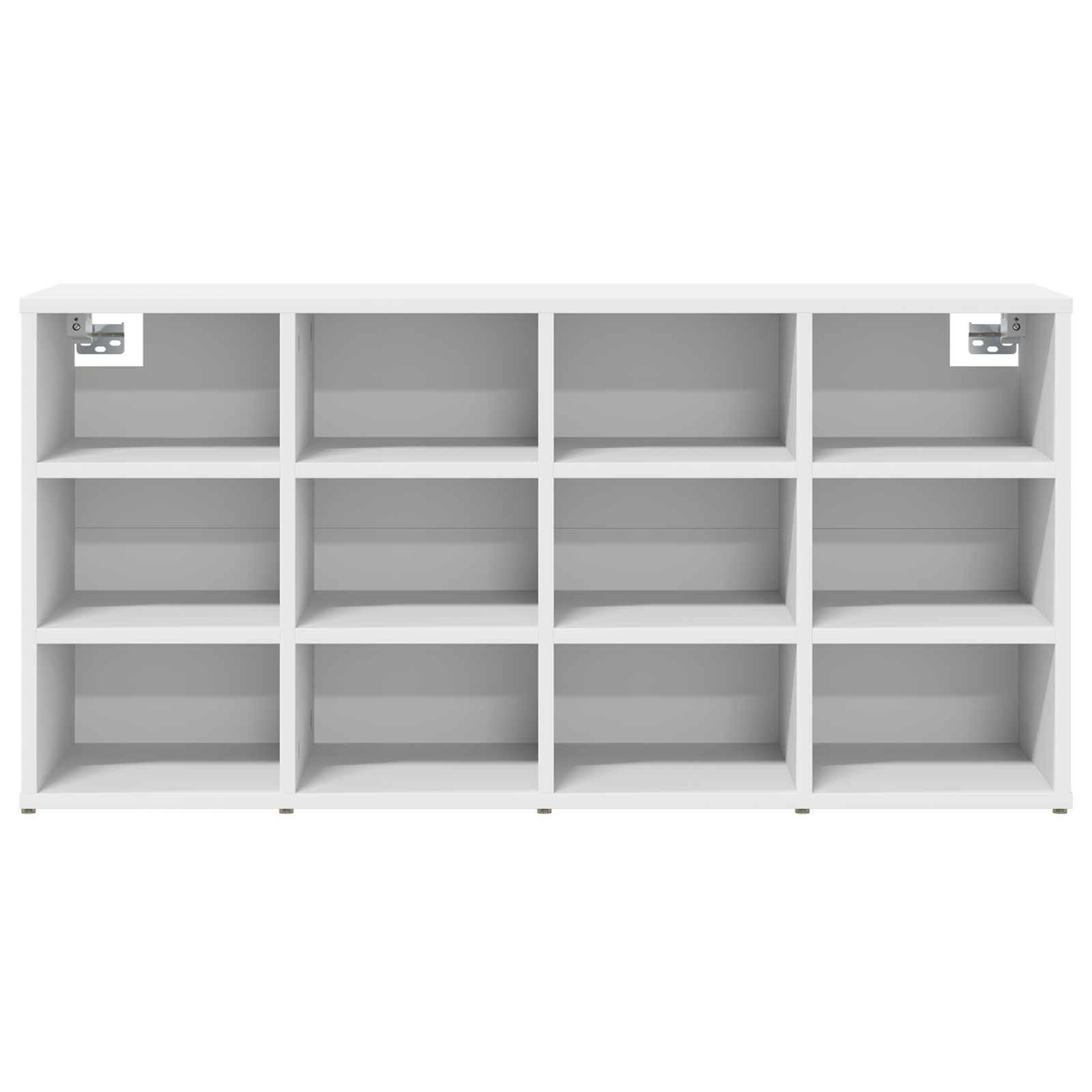 Schoenenkast met plank met opslag Wit 52.5 x 30 x 50 cm Bewerkt hout