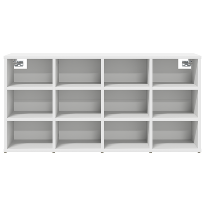 Schoenenkast met plank met opslag Wit 52.5 x 30 x 50 cm Bewerkt hout