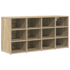 Schoenenkast 52.5x30x50 cm bewerkt hout eiken