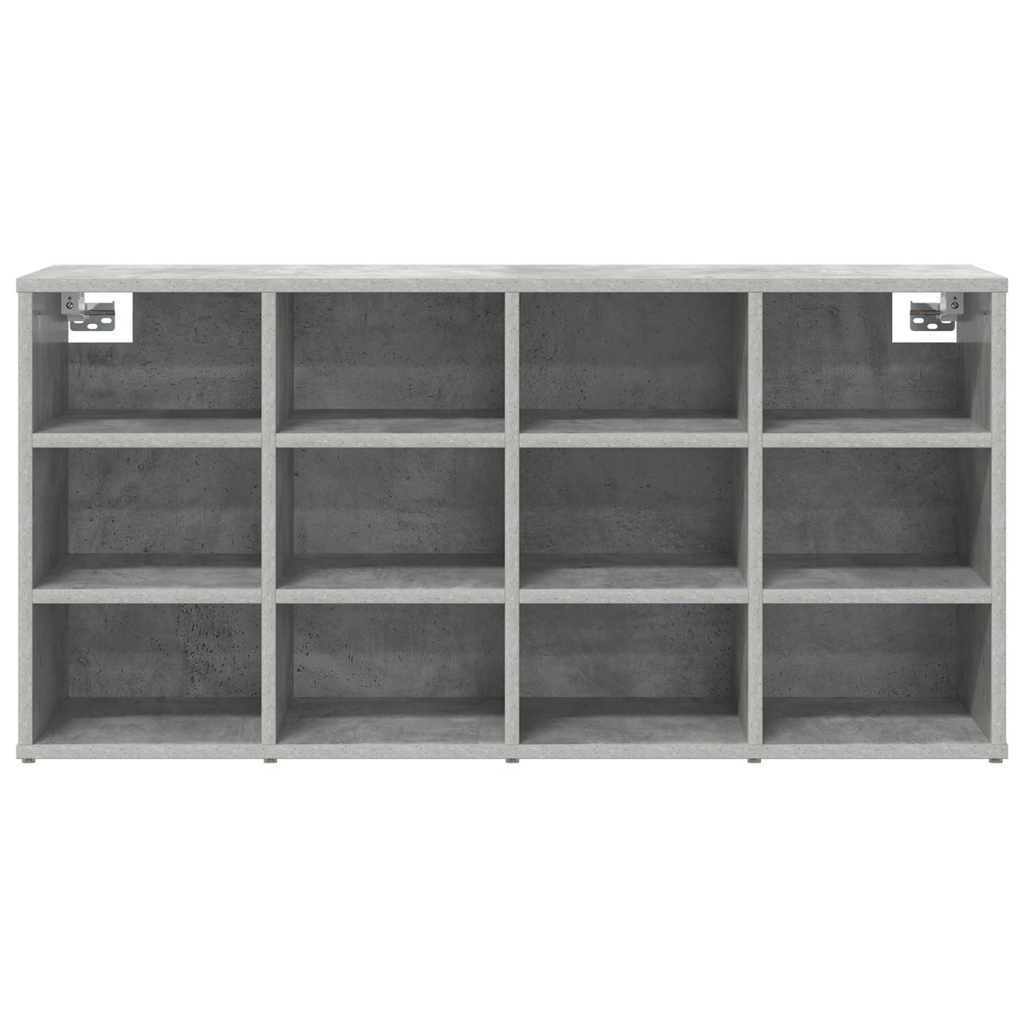 Schoenenkast Beton grijs 52.5 x 30 x 50 cm Bewerkt hout