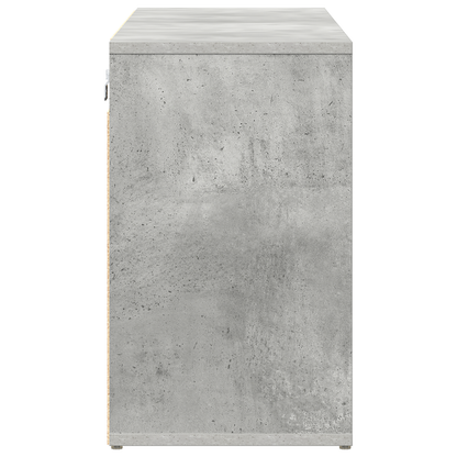 Schoenenkast Beton grijs 52.5 x 30 x 50 cm Bewerkt hout