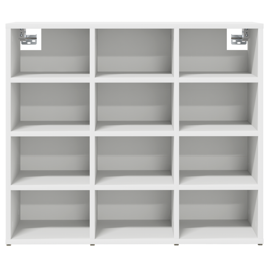 Schoenenkast met plank met opslag Wit 52.5 x 30 x 50 cm Bewerkt hout