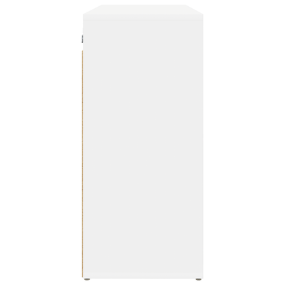 Schoenenkast met plank met opslag Wit 52.5 x 30 x 50 cm Bewerkt hout