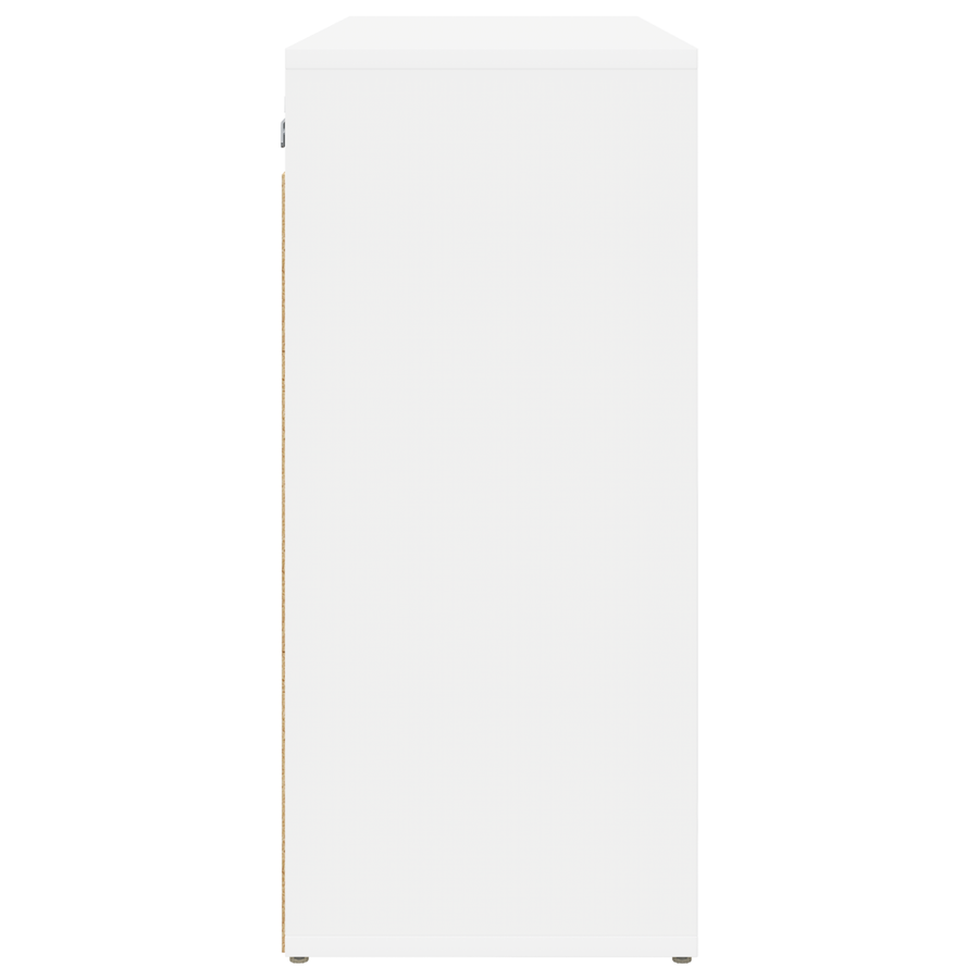 Schoenenkast met plank met opslag Wit 52.5 x 30 x 50 cm Bewerkt hout