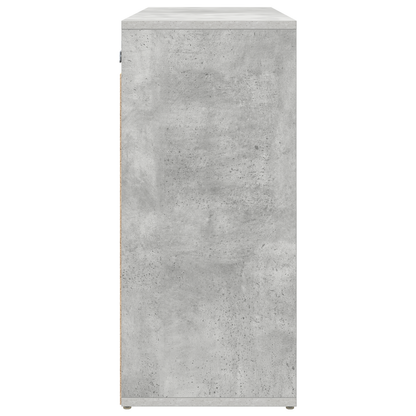 Schoenenkast Beton grijs 52.5 x 30 x 50 cm Bewerkt hout