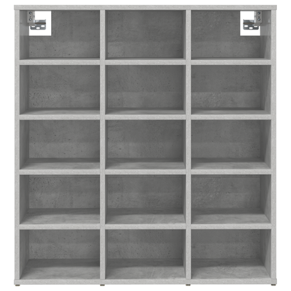 Schoenenkast Beton grijs 52.5 x 30 x 50 cm Bewerkt hout