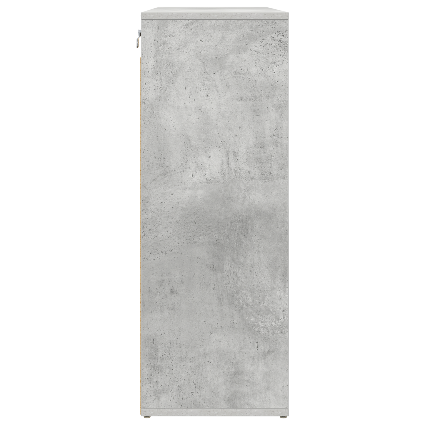 Schoenenkast Beton grijs 52.5 x 30 x 50 cm Bewerkt hout