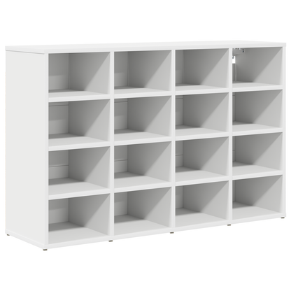 Schoenenkast met plank met opslag Wit 52.5 x 30 x 50 cm Bewerkt hout