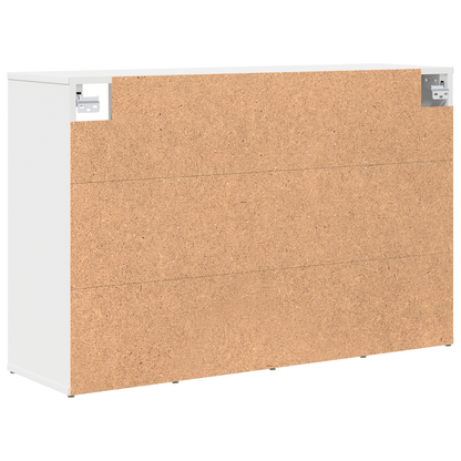 Schoenenkast met plank met opslag Wit 52.5 x 30 x 50 cm Bewerkt hout