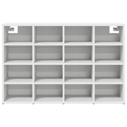 Schoenenkast met plank met opslag Wit 52.5 x 30 x 50 cm Bewerkt hout