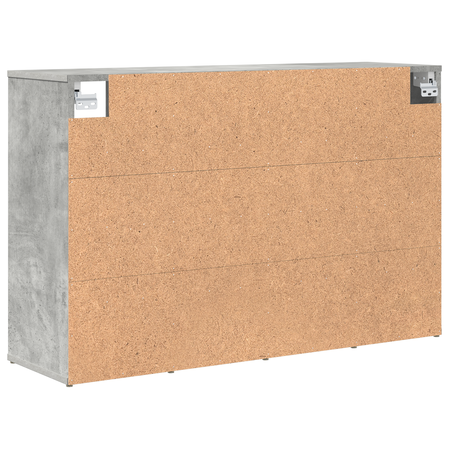 Schoenenkast Beton grijs 52.5 x 30 x 50 cm Bewerkt hout