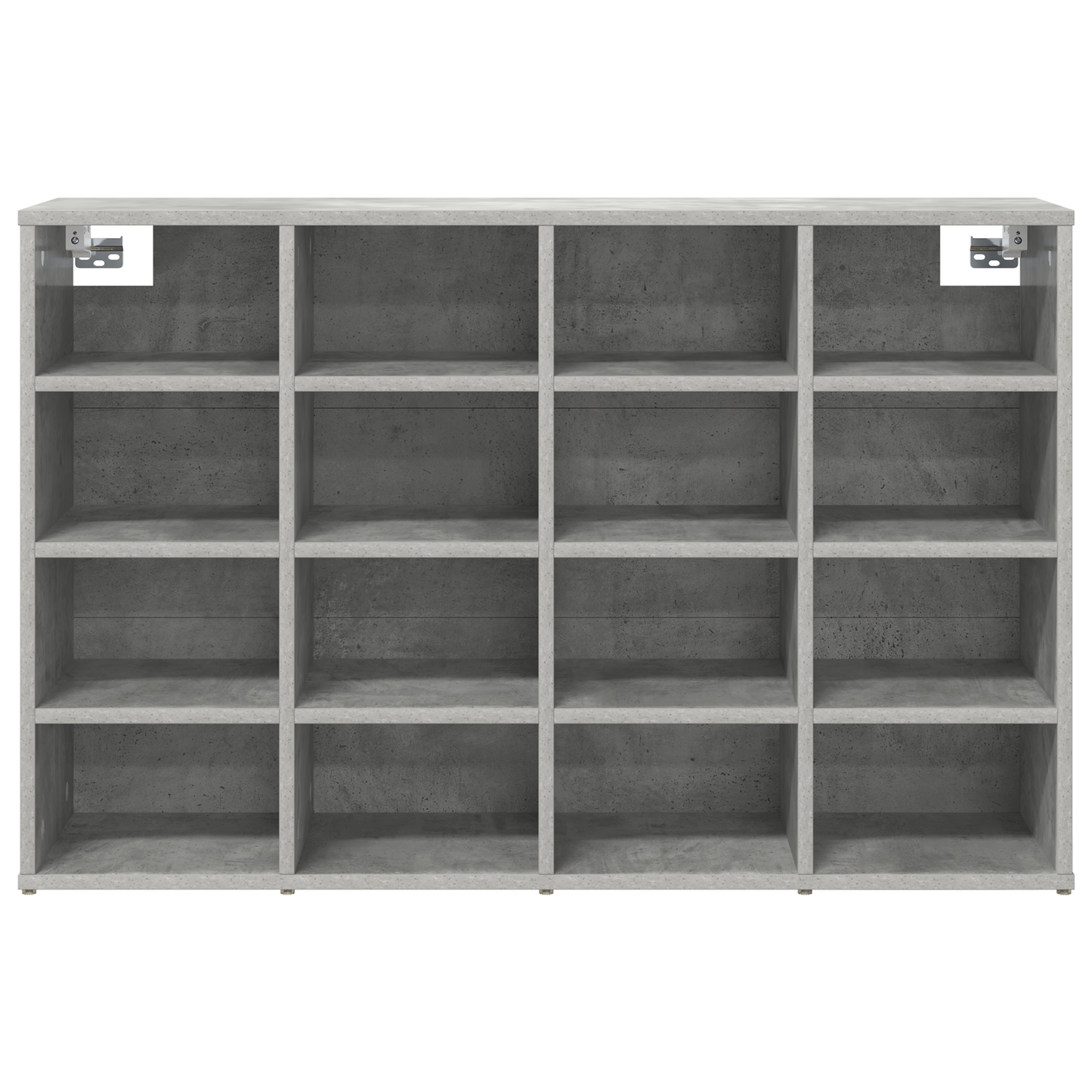 Schoenenkast Beton grijs 52.5 x 30 x 50 cm Bewerkt hout