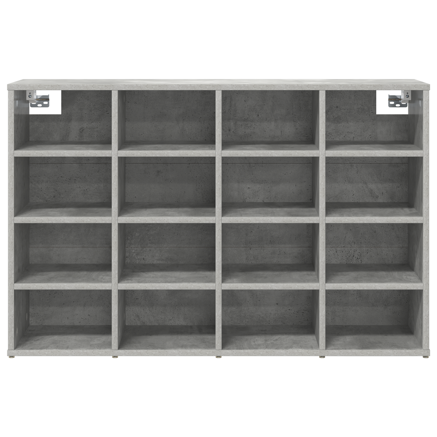 Schoenenkast Beton grijs 52.5 x 30 x 50 cm Bewerkt hout