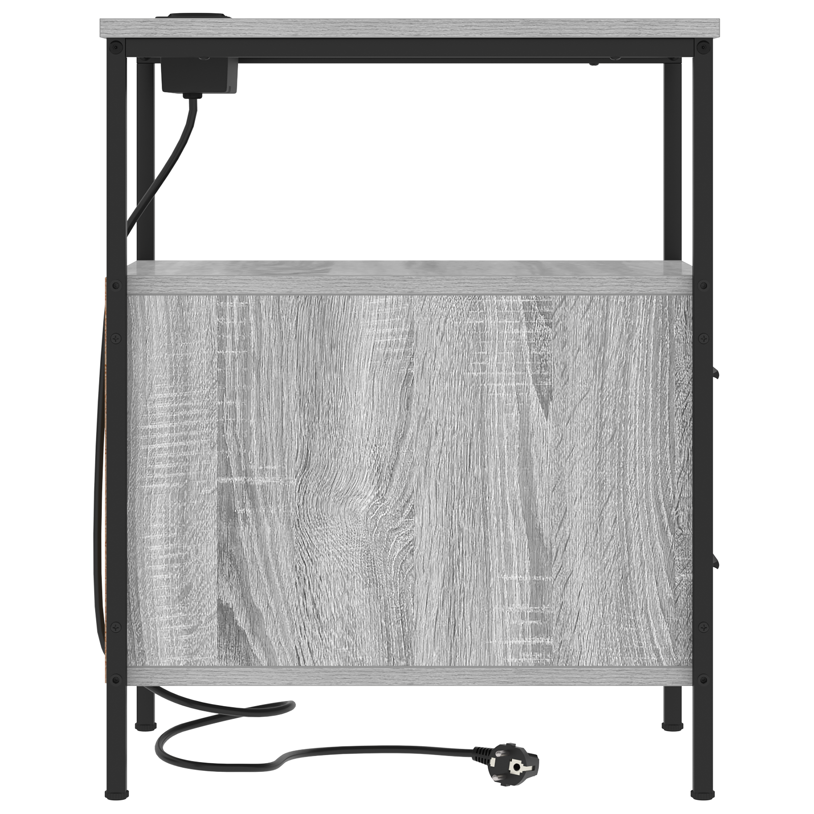 Bedside kasten 2 pcs Grijs sonoma 30 x 48 x 61 cm Bewerkt hout