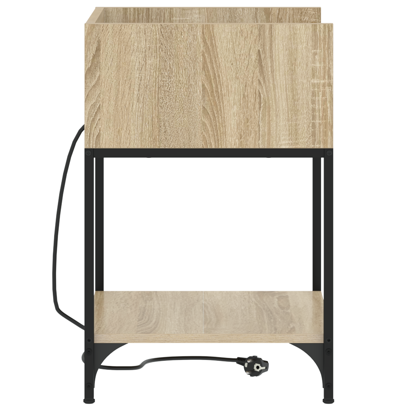 Bedside kasten 2 pcs Sonoma eiken 40 x 40 x 61 cm Bewerkt hout